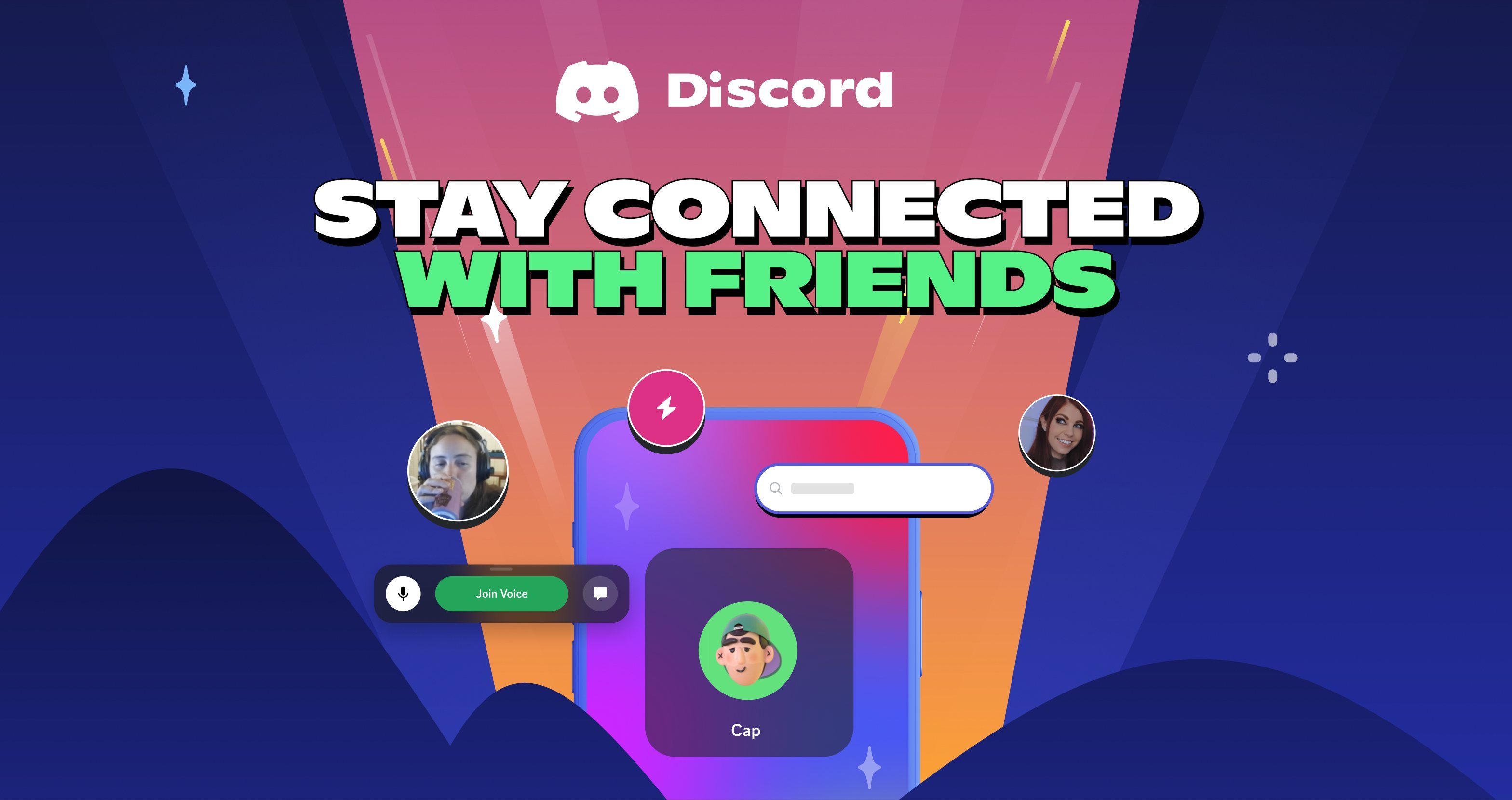 Stay connected with friends: the campaign key visual